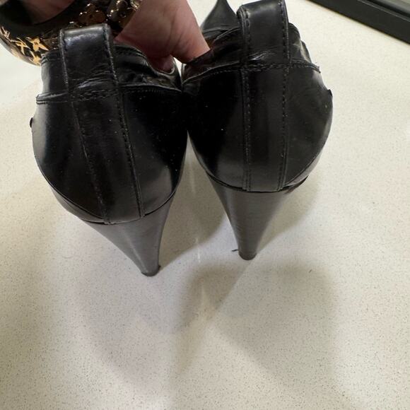 CNC Costume National Women's Black Leather Shoes Size 40, women’s 9.5 - Picture 7 of 14